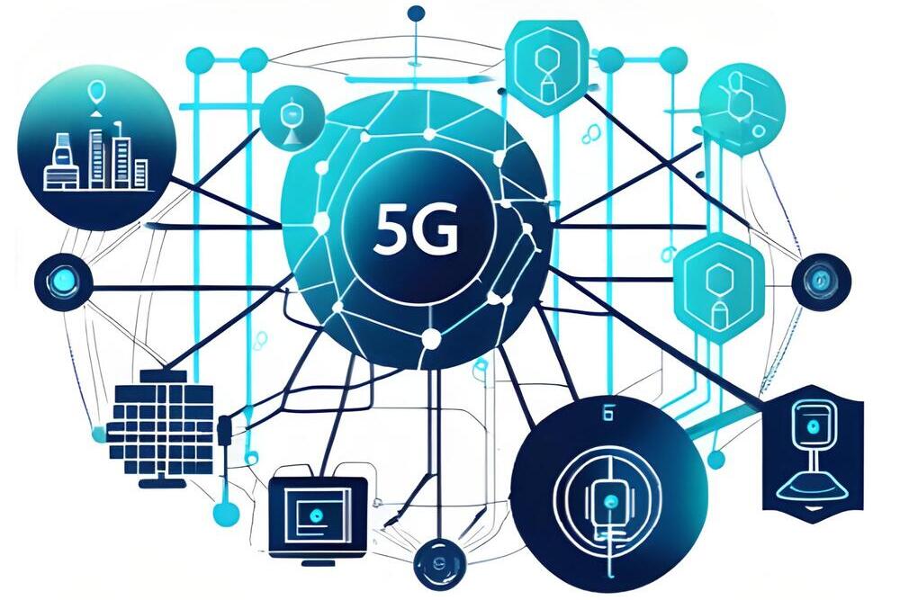 esquema red 5g y dispositivos conectados